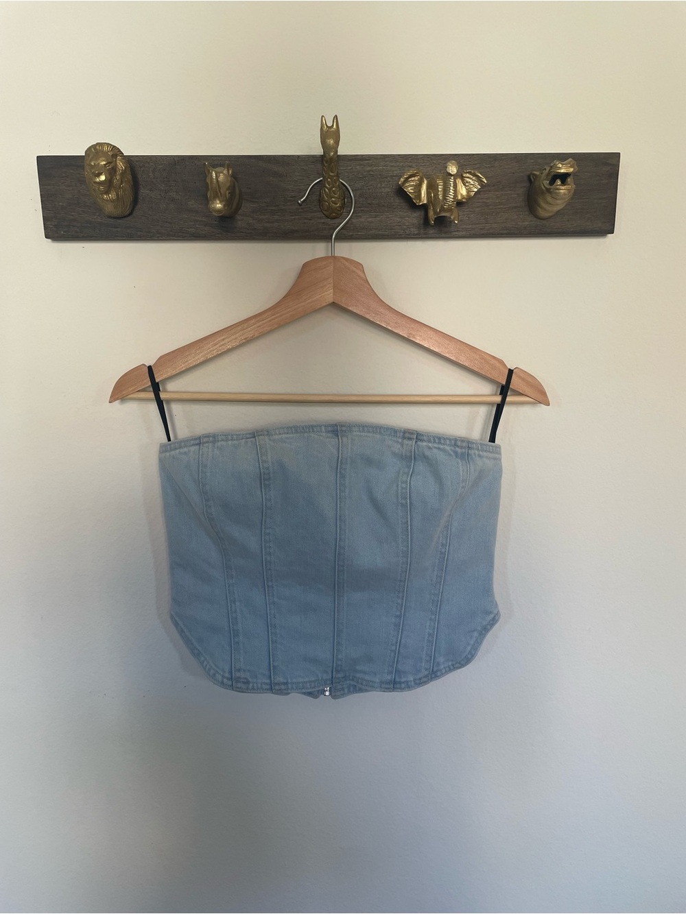 Denim Forum Light Blue Corset Top